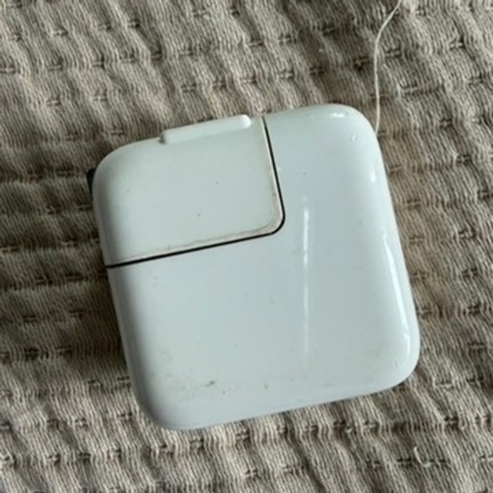 Apple 12W USB Power Adapter A1401 White USB-A Folding Prong Wall Charger OEM